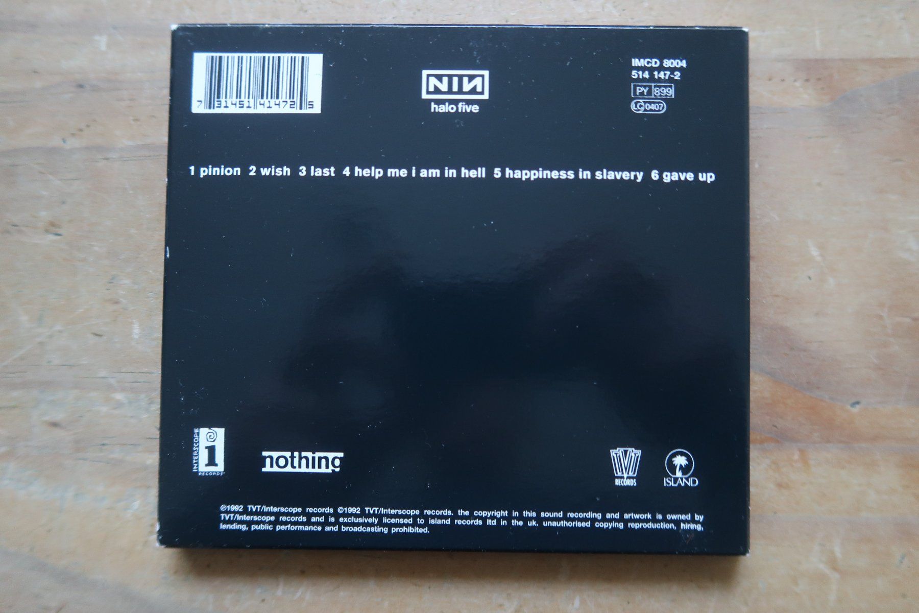 CD: NINE INCH NAILS - BROKEN  - CD – Usato da Basel venduto da Patiscat 1