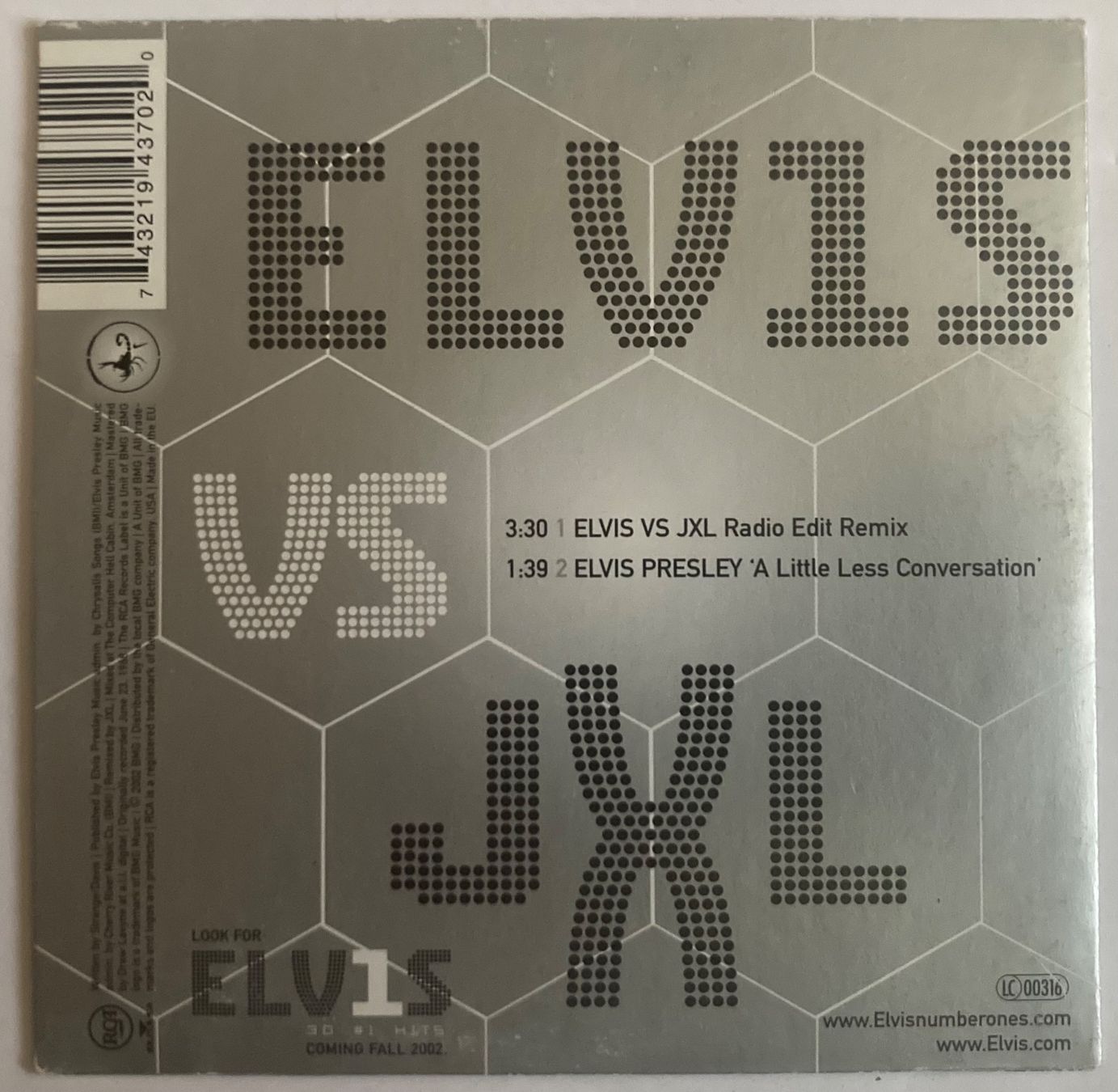 CDs: ELVIS VS JXL - A LITTLE LESS CONVERSATION – D'occasion à Poliez-Pittet par Newtown-Records 1
