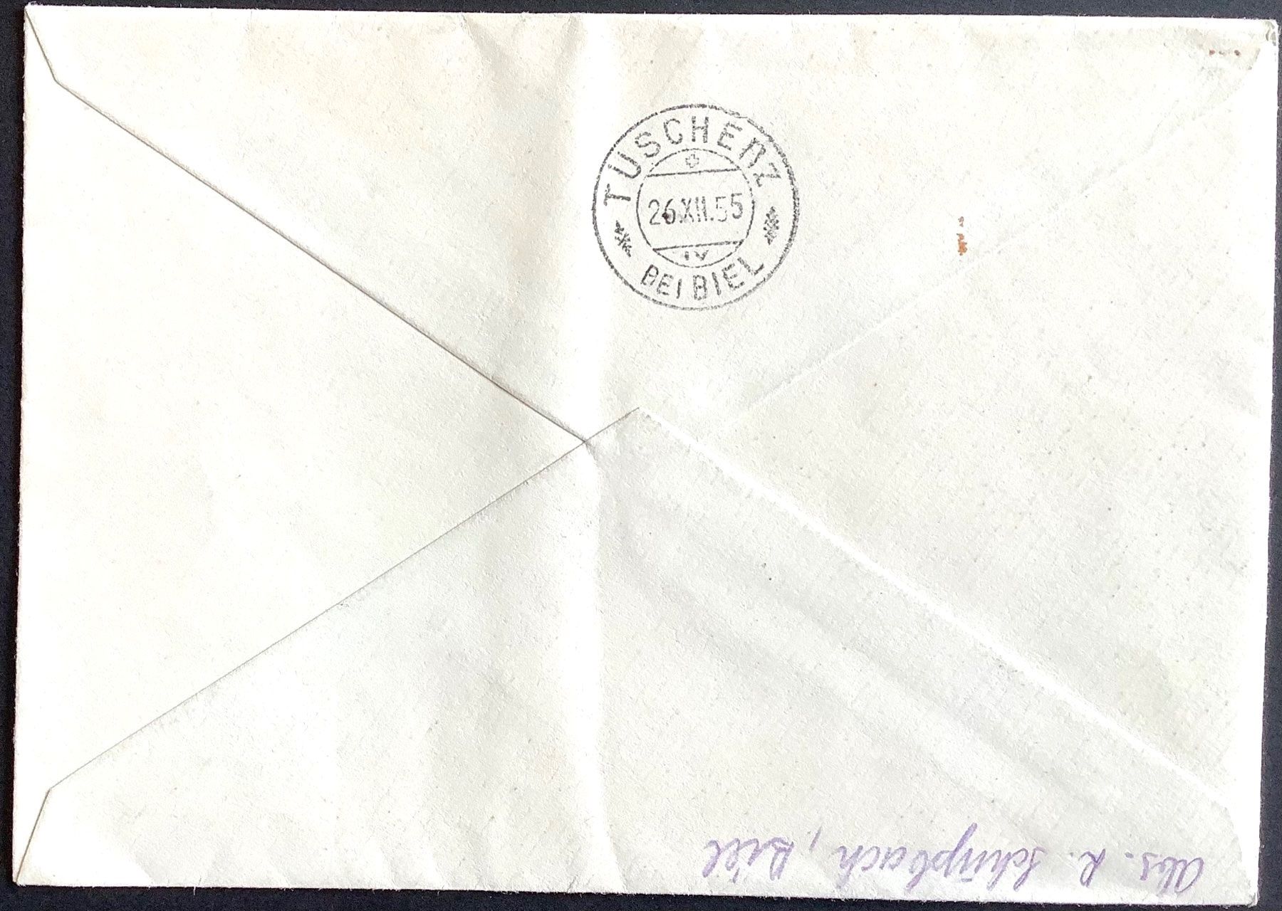 Alle Briefmarken: 1955 Pro Juventute R - Satzbrief – Gebraucht aus Liestal von Skunk02 1