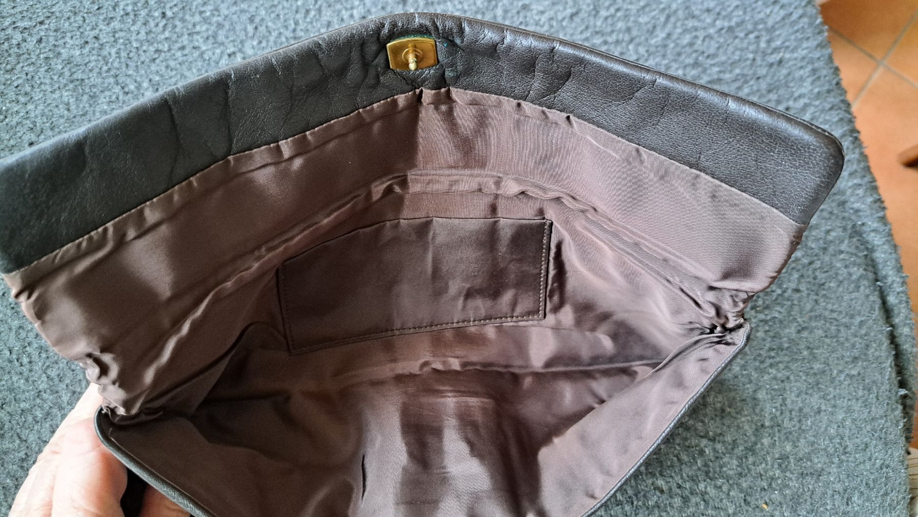 Taschen für Damen: Braune Clutch - Vintage Handtasche – Gebraucht aus Riehen von Chimpara 3