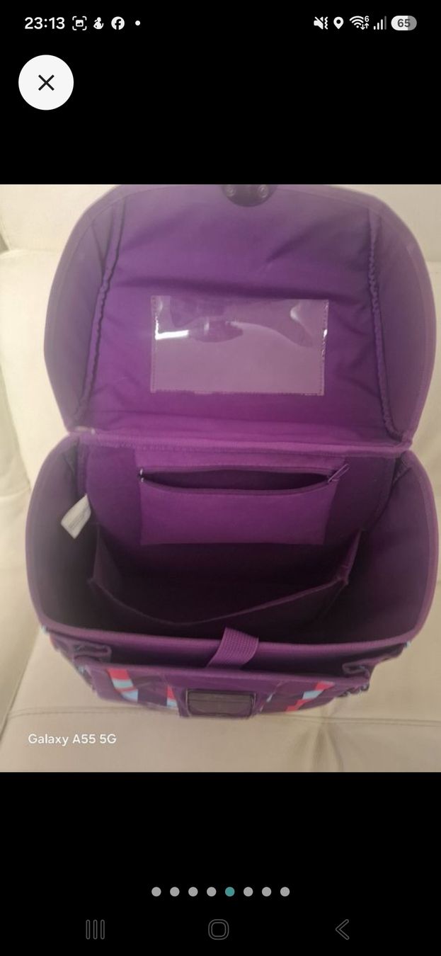 Sacs à dos: Rucksack mit passendem Federmäppchen, lila, Sterne – D'occasion à Sirnach par donatogalella81 4