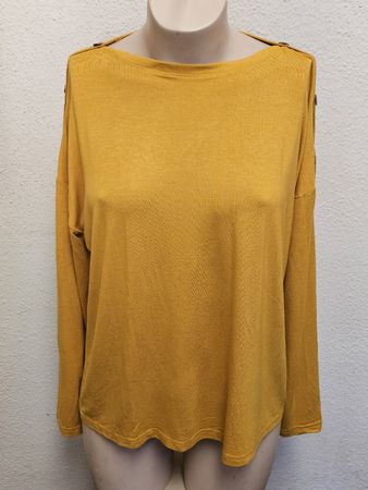 Jeanscale Damen Longsleeve Shirt Senfgelb Gr. L