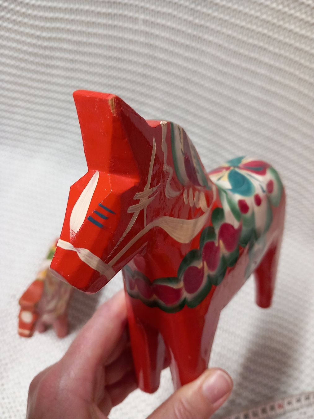 Figuren: 2x Vintage Dala Pferde Äkta Dalahemslöjd  Schweden – Gebraucht aus Merligen von muss_haben 5
