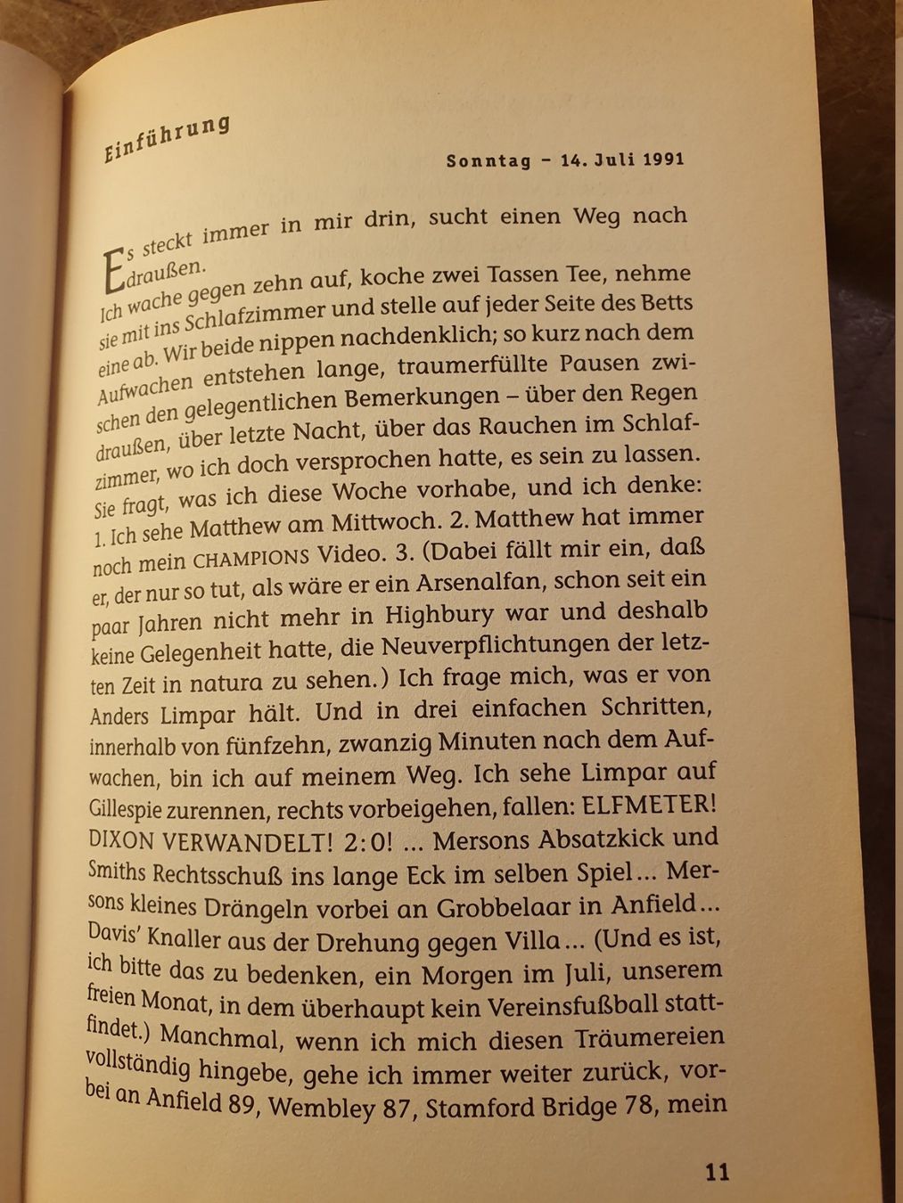 Bücher: Fever Pitch - Nick Hornby – Gebraucht aus Zürich von loosebone 7