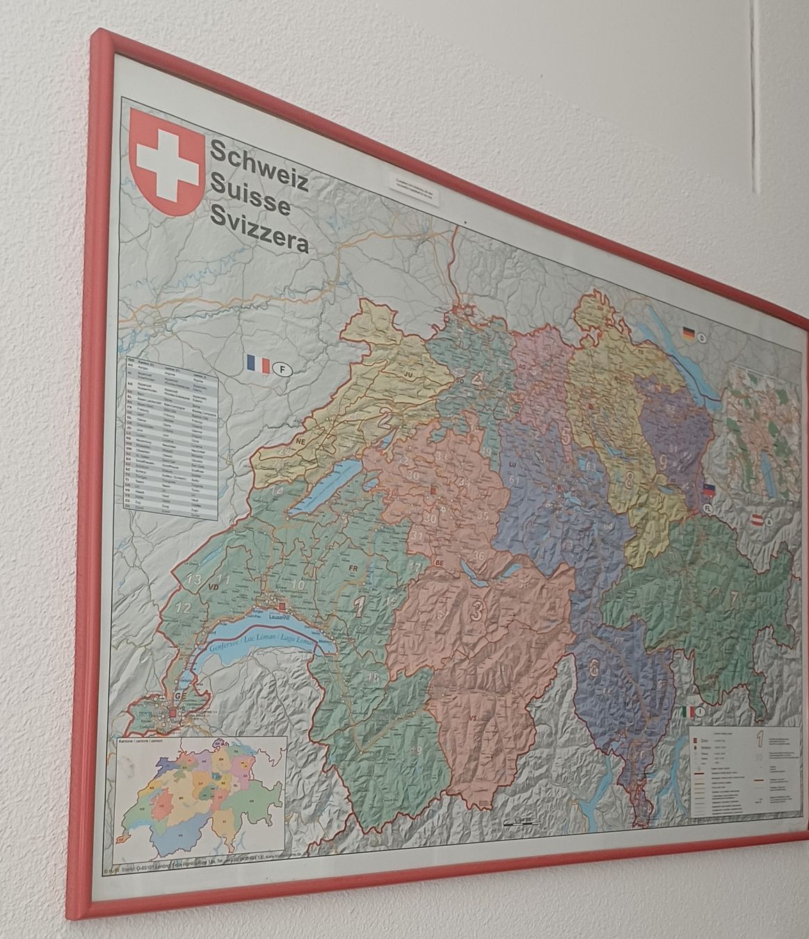 Posters & Illustrations: Bild "Schweiz " ca 94x63cm mit Rahmen  – D'occasion à Pfeffikon LU par SY-YoLo 1