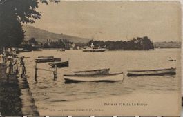 ROLLE et l'Ile de La Harpe - bateau à vapeur