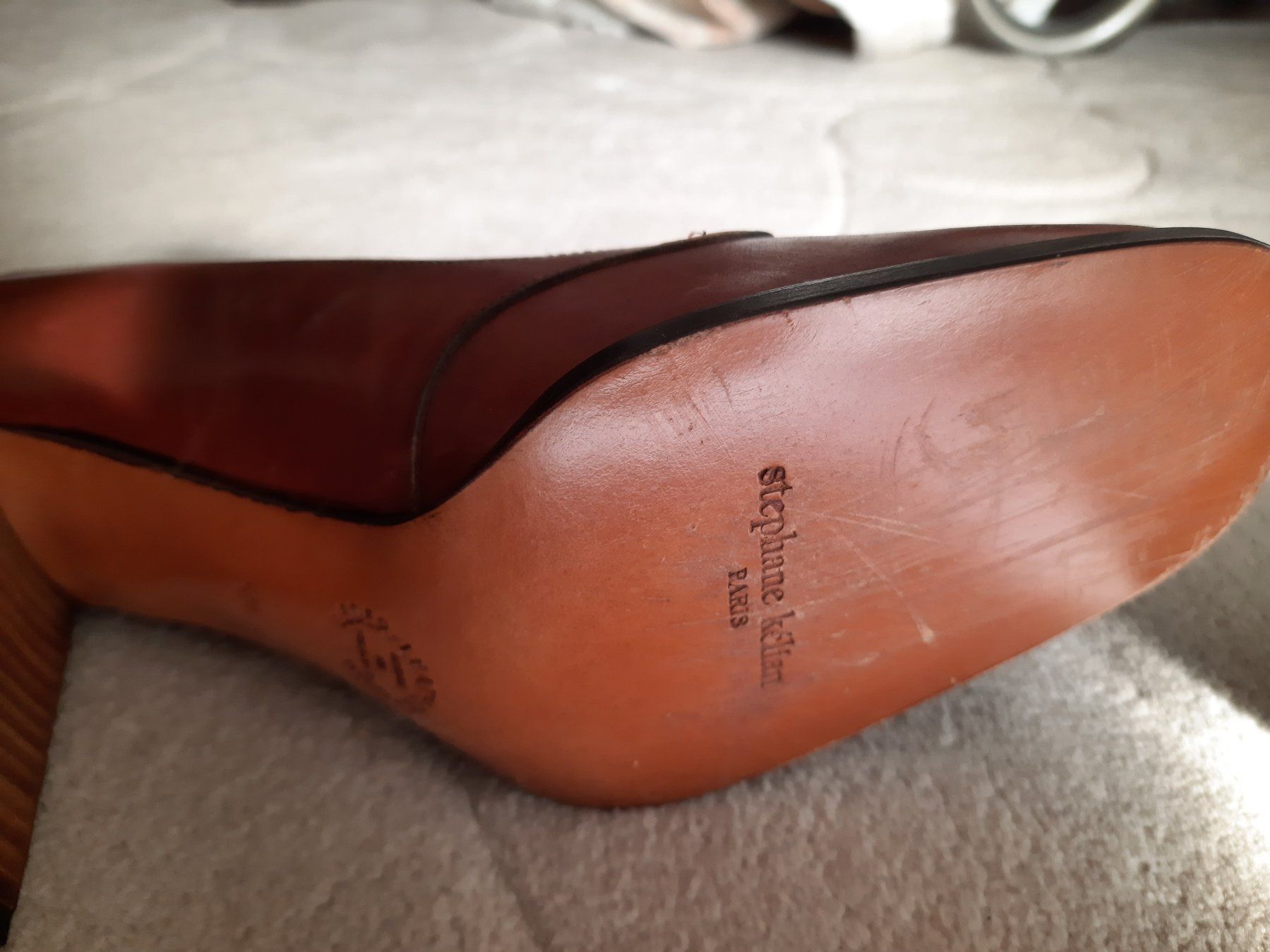 Scarpe da donna: Escarpins cuir marron – Usato da Genève venduto da celima48 3