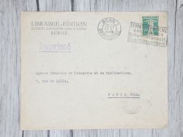 CL13 Enveloppe + Timbre Suisse 1929