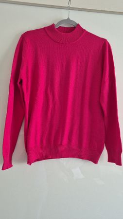 Pink Rollkragenpullover Gr. M