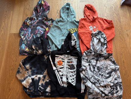 6 x Kaputzenpullover für Kinder, 3 x 146/152 + 3 x 152