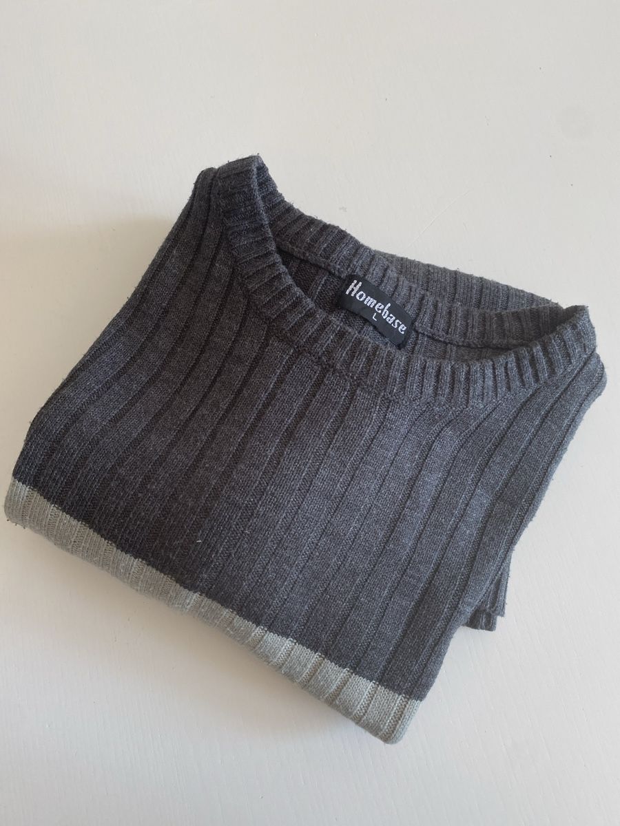 Maglioni & Felpe: Homebase Herrenpullover, Gr. L, Anthrazit gestreift – Usato da lommis venduto da inf_thv8 3