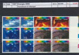 1997 "Energie 2000", Viererblock, ET - Stempel