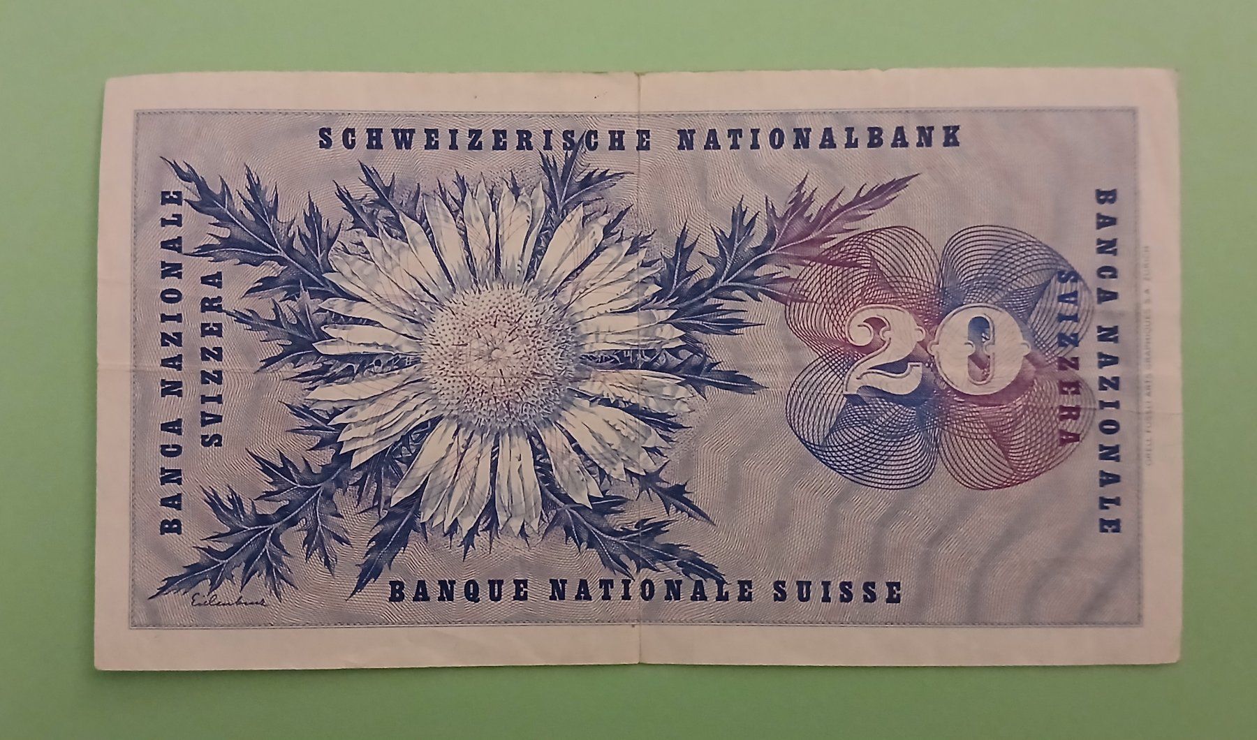 Banconote: Schweizer Banknote 20.- (5. Serie) – Usato da Ueberstorf venduto da Lee-Loo 1