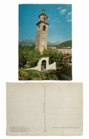 St.Moritz Dorf Oberengadin Schiefer Turm St.Mauritius Kirche