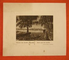 ZÜRICH VOM SEEFELD, AQUATINTA UM 1835