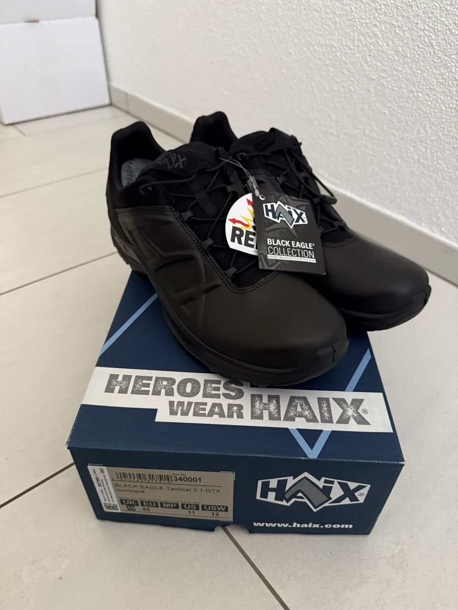 Haix Herrenschuhe: HAIX BLACK EAGLE TACTICAL 2.1 GTX LOW/BLACK GR. 47 – Neu (gemäss Beschreibung) aus Rorbas von Schnappi86 2
