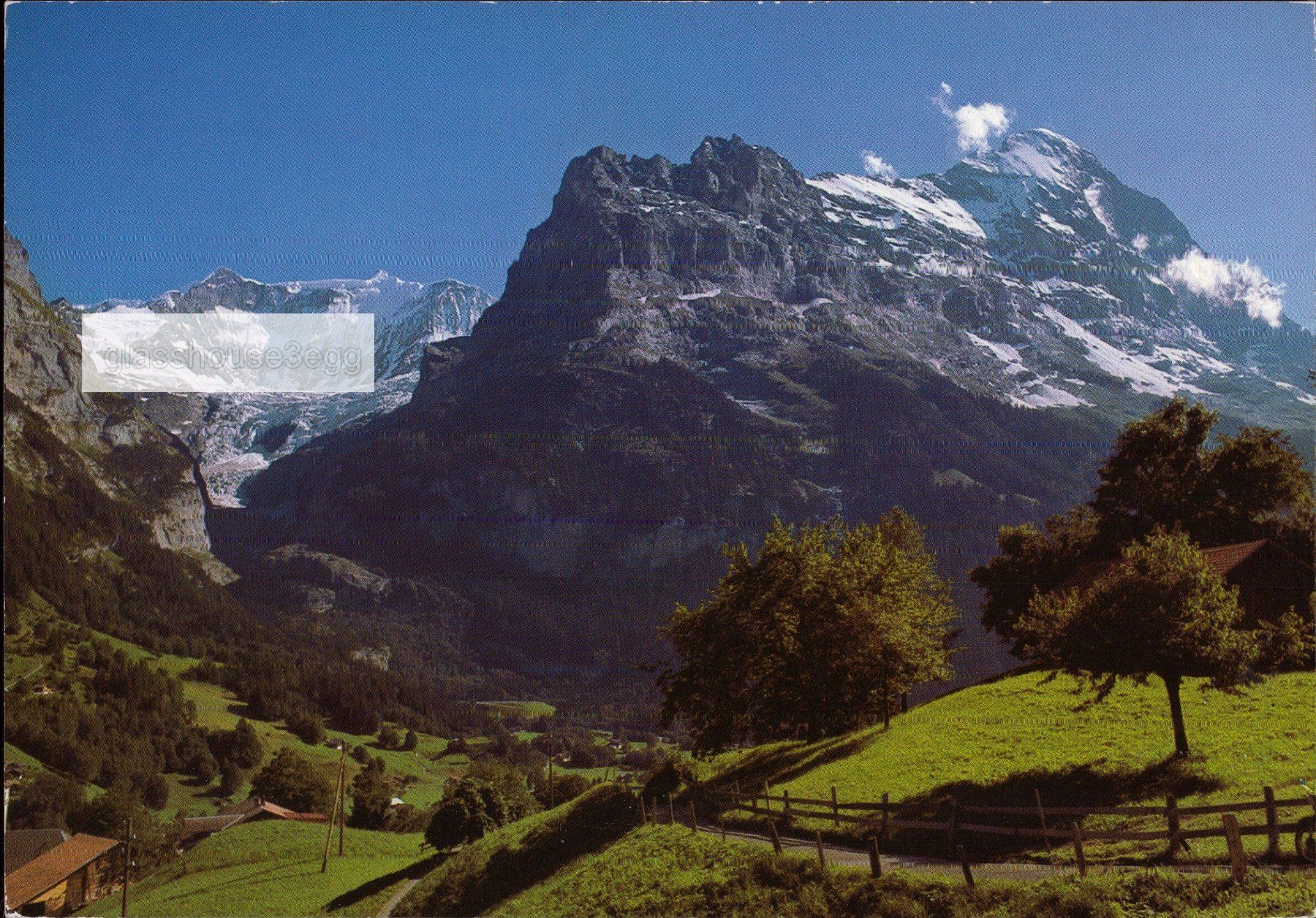 Cartoline postali: AK Grindelwald, Fiescherwand, Eiger – Usato da Eggersriet venduto da glasshouse3egg