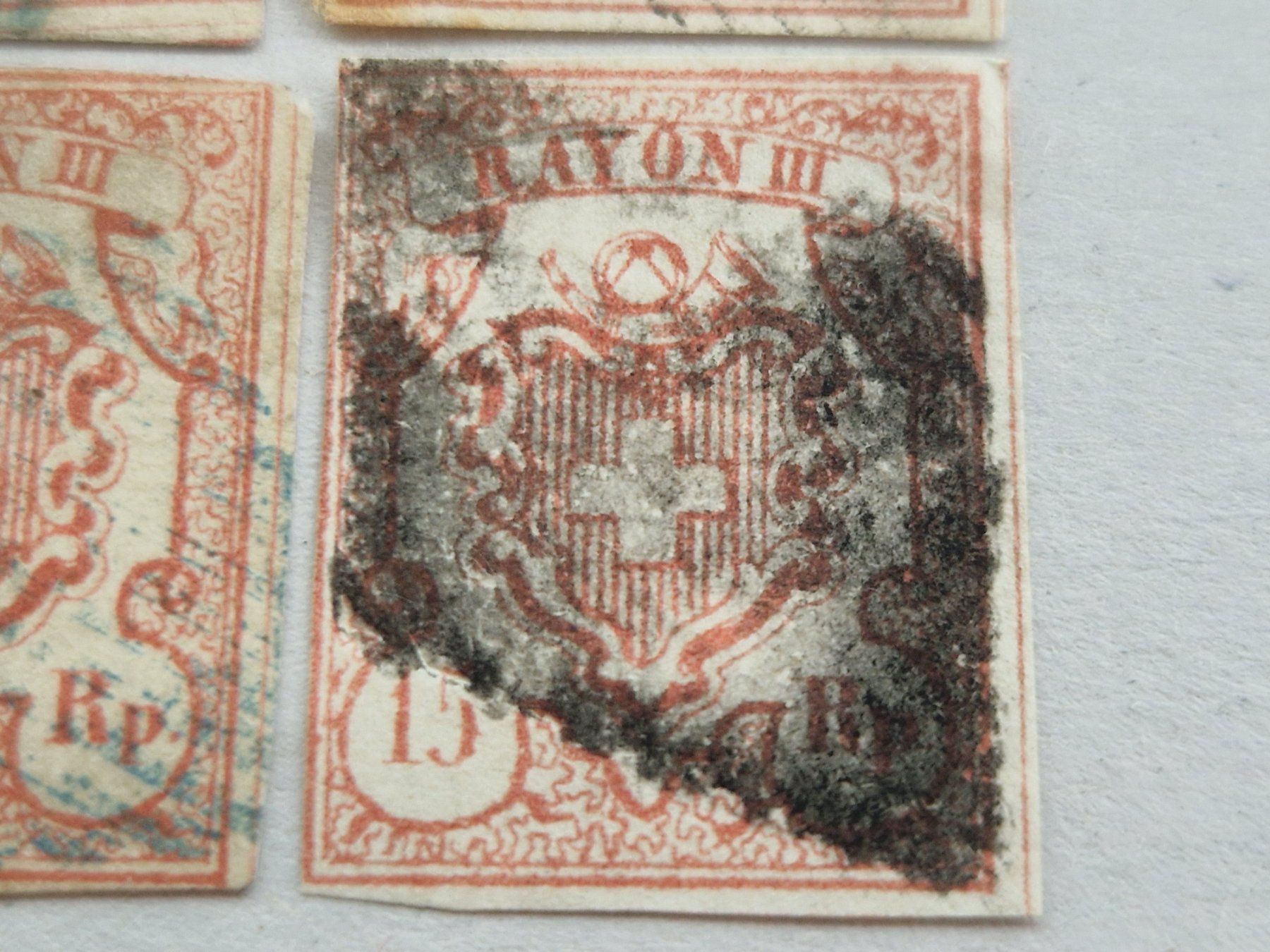 Alle Briefmarken: Rayon 20, 4 St., ab 1.- – Gebraucht aus Burgdorf von Glossy01 4