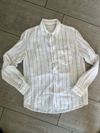 ZARA Sommer Hemd Weiss/Streifen