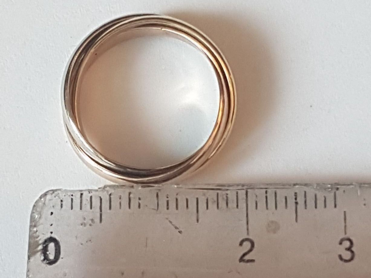 Anelli: Toller 3 farbiger 3 Anneaux Ring  18kt. – Nuovo (secondo la descrizione) da Unterägeri venduto da Altgoldschmuck 5