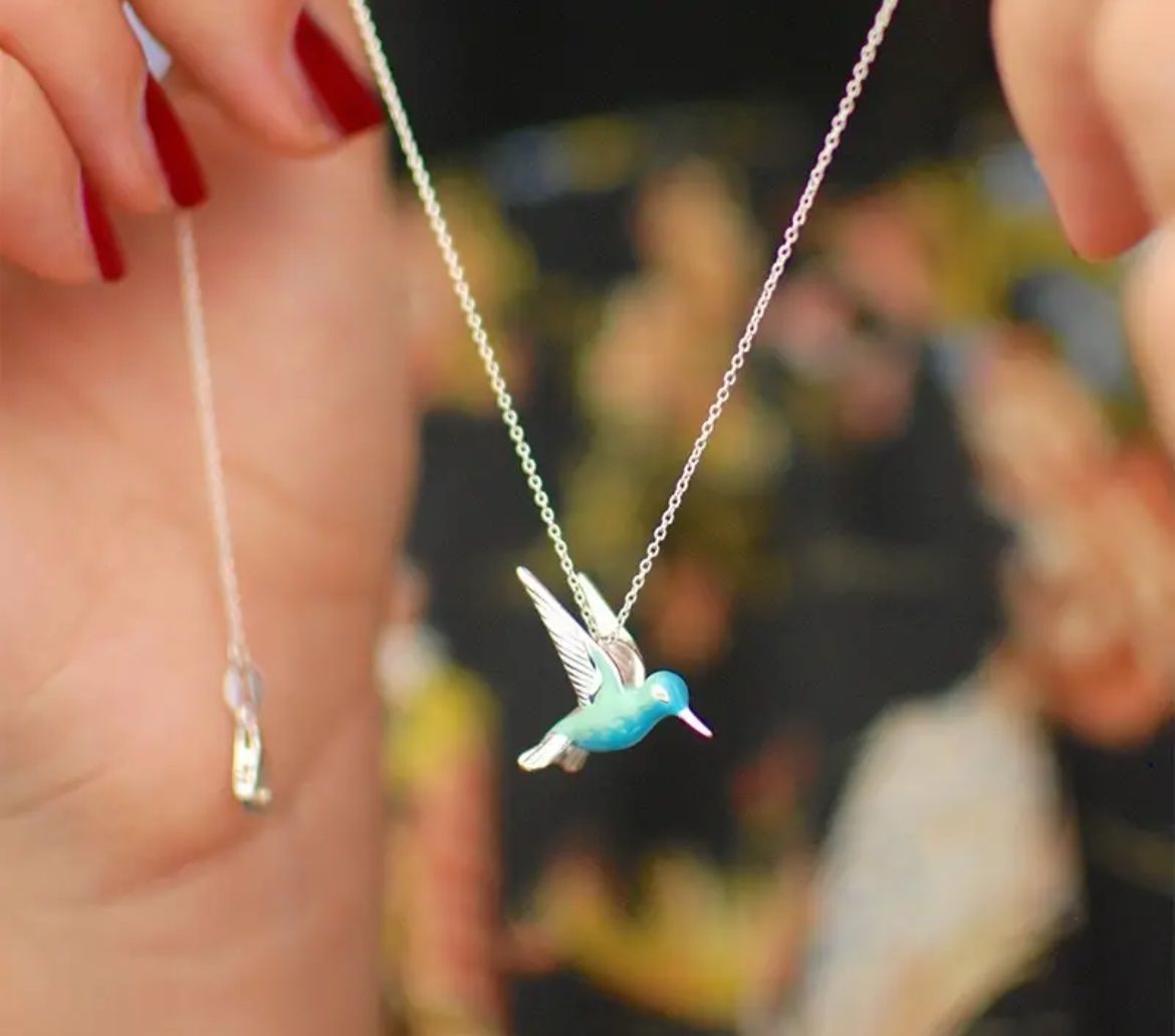 Catenine: Halskette mit Kolibri – Nuovo (secondo la descrizione) da Gams venduto da Mariawicca 3