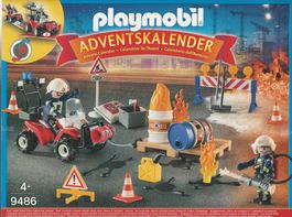 PLAYMOBIL 9486 ADVENT CALENDAR VIGILI DEL FUOCO IN AZIONE ‪‪