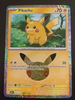 Pokémon 30 ans: Pikachu 01/30 FR