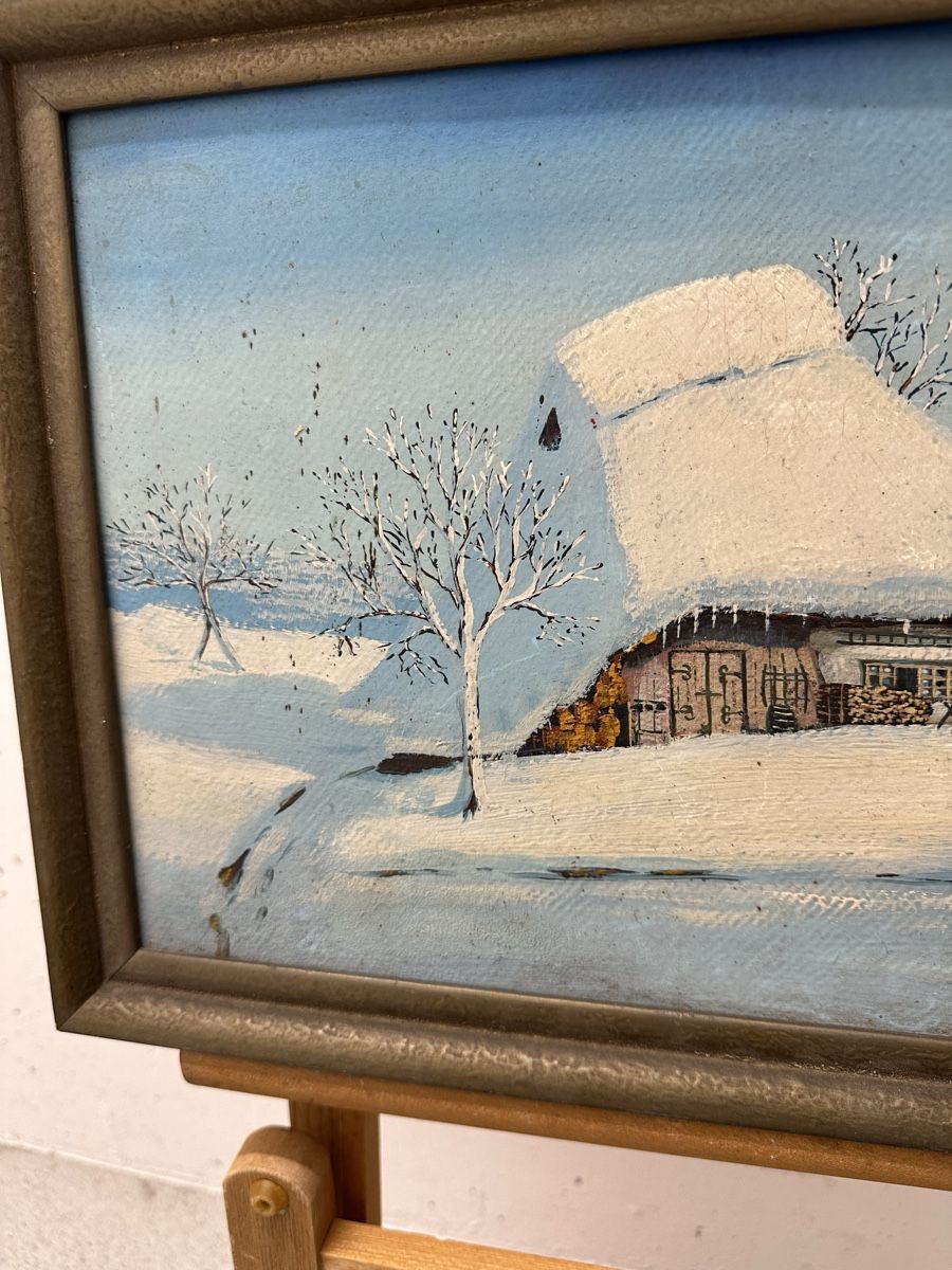 Dipinti: Walter Schauenberg Gemälde Winter – Usato da Ebikon venduto da Gaenggeliwaar 3