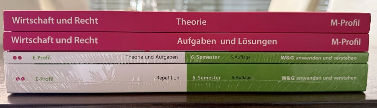 Bücher: Wirtschaft und Recht books M-Profil and E-Profil set – Neu und originalverpackt aus Uerikon von pueblo03 1