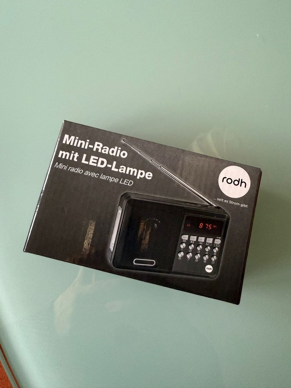 Radio: RODH Mini-Radio mit LED-Lampe – Nuovo e nell'imballaggio originale da Zürich venduto da mimix010