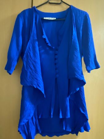 Damen Sommer Bluse, Grösse M, Royal Blau, Top Zustand!