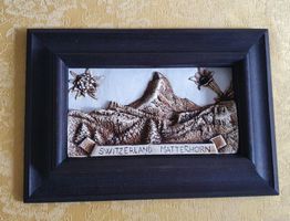 Wand-/Relief Bild /Matterhorn, Zermatt