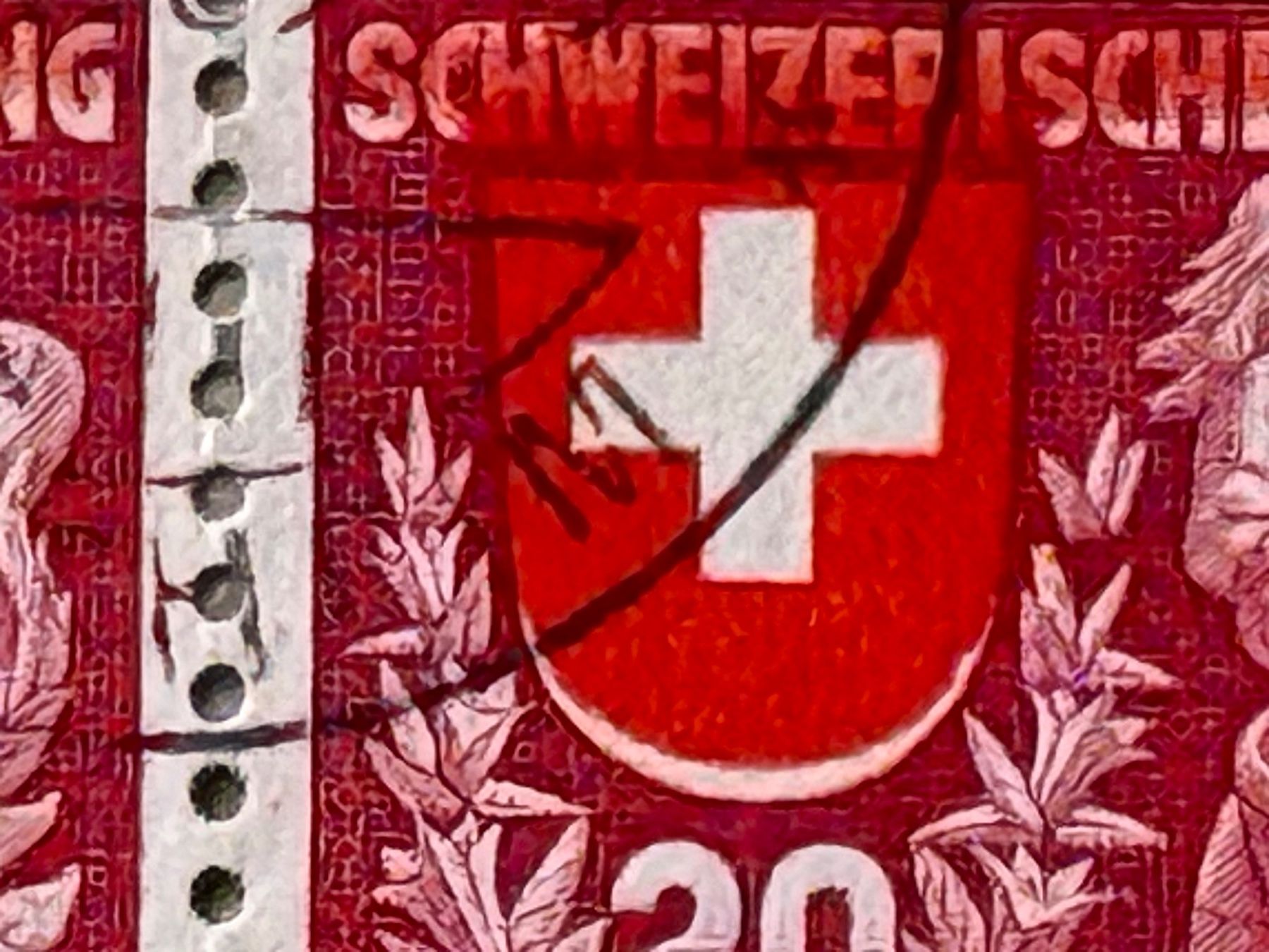 Tutti i francobolli: 220, starke Druckverschiebung, Viererblock, Winterthur – Usato da Aarau venduto da hilde47 3