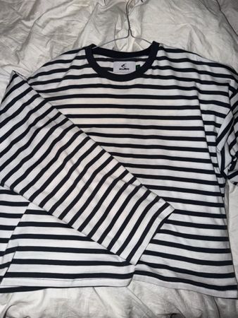 SCUFFERS Longsleeve schwarz/weiss Grösse S
