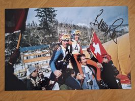 Bernhard Russi A4 Grossfoto Autogramm persönlich getroffen