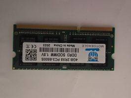 Motoeagle 4GB DDR3 SODIMM RAM PC3-8500S - Excellent Conditio