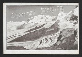 Chocolat Kohler Sammelbilder card: MONT ROSE & LYSKAM (1920)