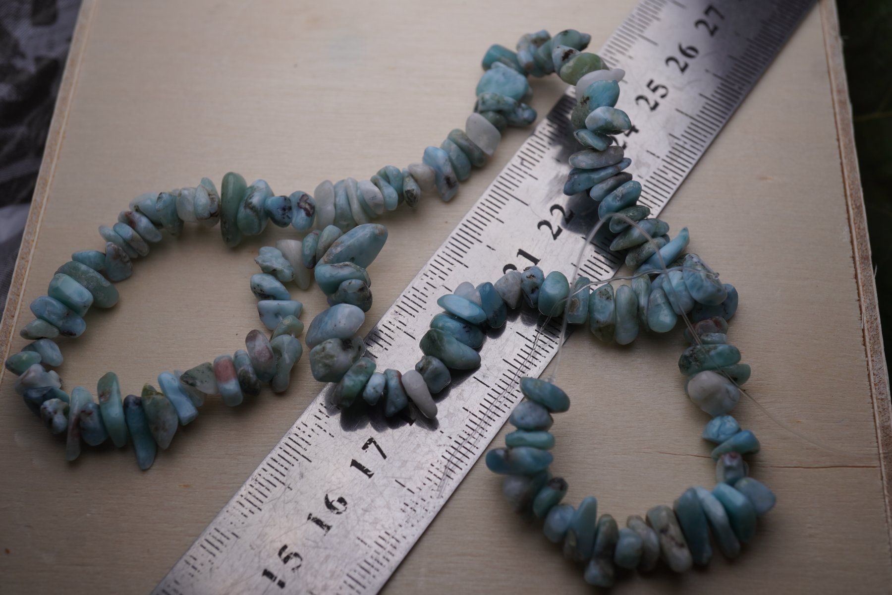 Mineralien & Heilsteine: Larimar Splitter   Strang       ab 1.-  Auktion – Neu und originalverpackt aus Eschenbach SG von topstone 6
