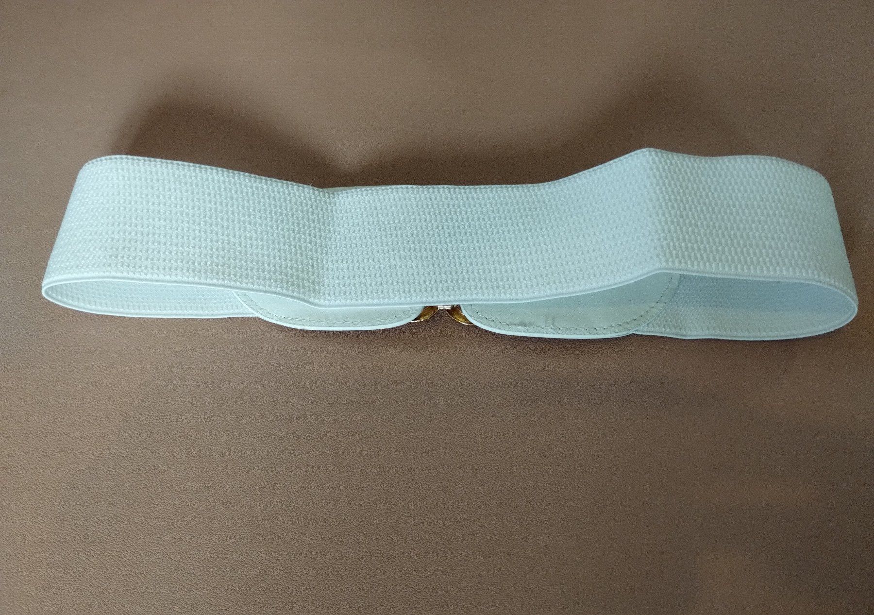 Cinture: Weisser elastischer Gürtel Retro-Stil - Ceinture élastique – Nuovo e nell'imballaggio originale da Lausanne venduto da FASHION-WORLD-SHOP 3