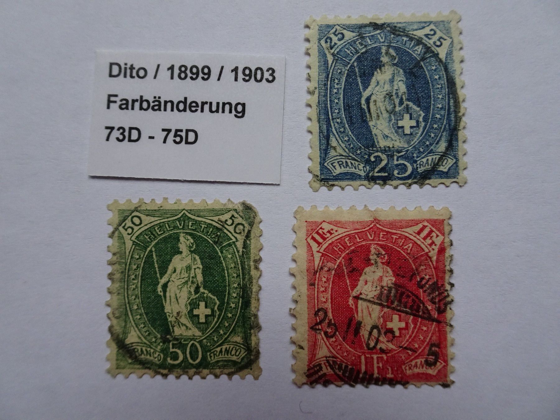 Toutes les monnaies: 1899/1903 – D'occasion à Aadorf par Chnorli-Furz