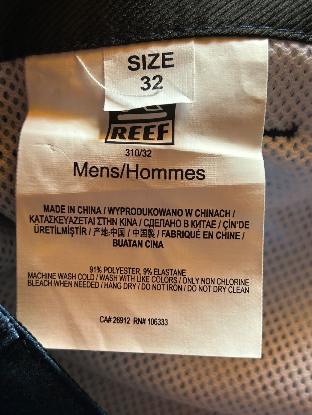 Costumi da bagno: REEF Short hybride Stretch Ripstop  Bleu taille 32. M Neuf – Nuovo (secondo la descrizione) da Neuchâtel venduto da belange 6