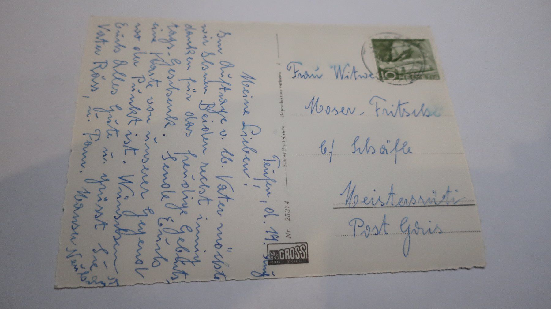 Ansichtskarten: Obertobel mit Waldegg - Kulm b/ Teufen App – Gebraucht aus Cormoret von Pascalll2001 4