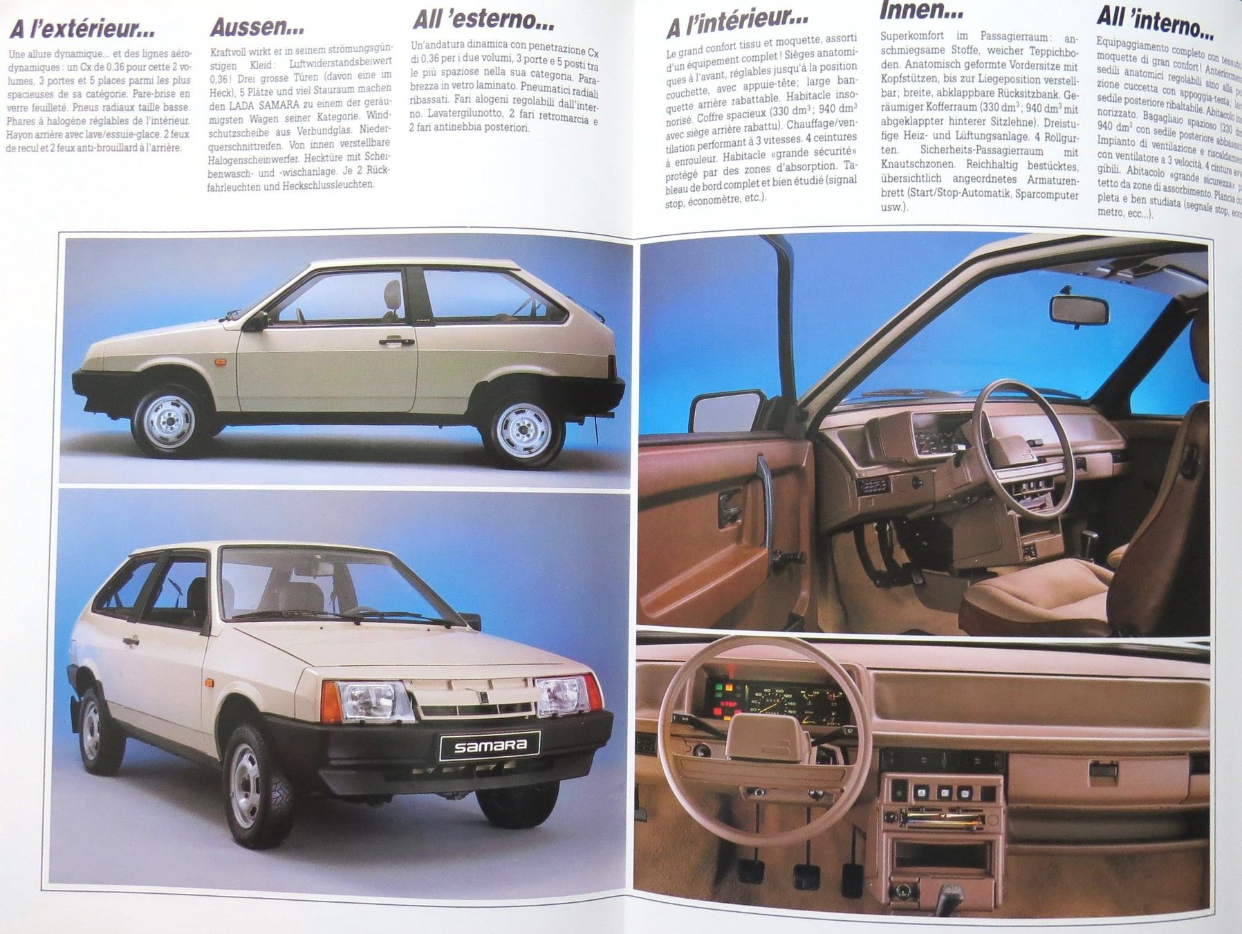 Lada Documents: Prospekt Lada Samara 1987 – Neuf (Voir description) à Ettingen par Burago 1