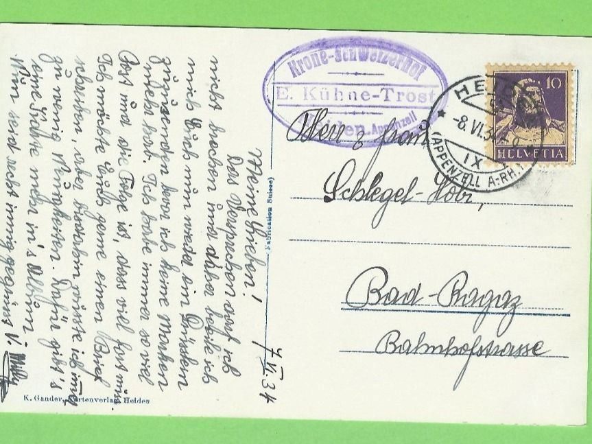 Cartoline postali: Heiden, Schwimm- und Sonnenbad – Usato da Zürich venduto da t24_de 1