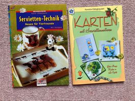 2 Bastelhefte "Serviettentechnik", mit vielen tollen Ideen