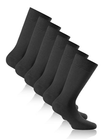 Rohner Socken Basic Cotton II 3er Pack  M (39-42) schwarz