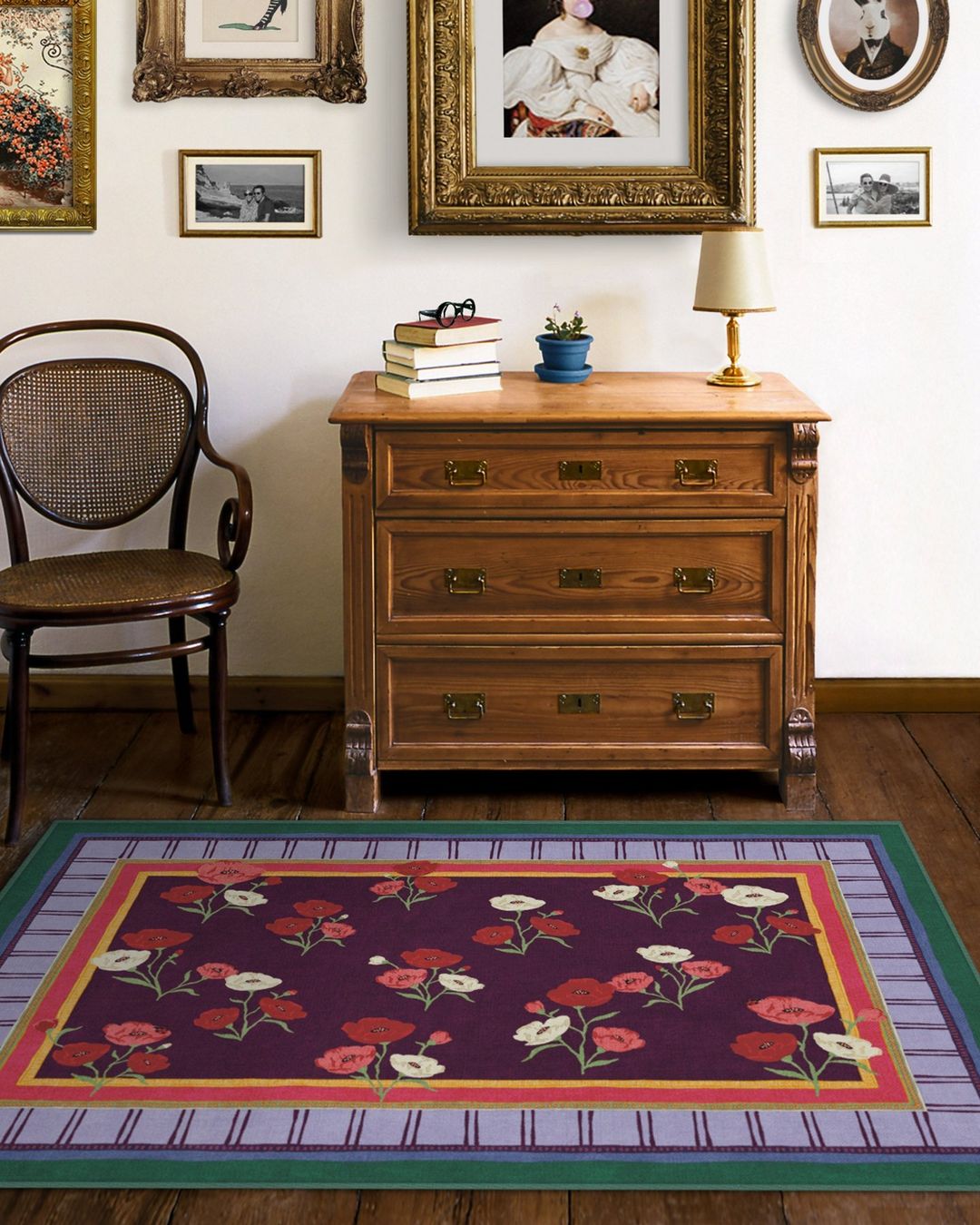 Tappeti: Flachgewebter Teppich Ambroeus Royal Plum von Iris Apfe – Nuovo (secondo la descrizione) da Otelfingen venduto da Yvonne_Outlet 3