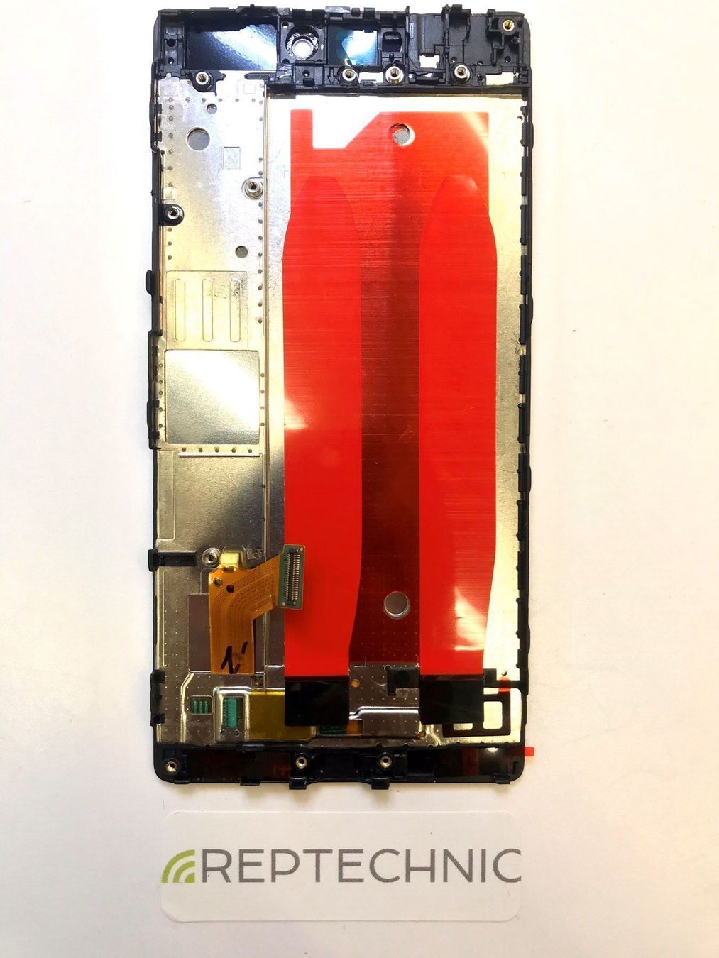 Huawei Handys / Smartphones: Huawei P8 Display mit Rahmen Schwarz – Neu und originalverpackt aus bern von reptechnic 1