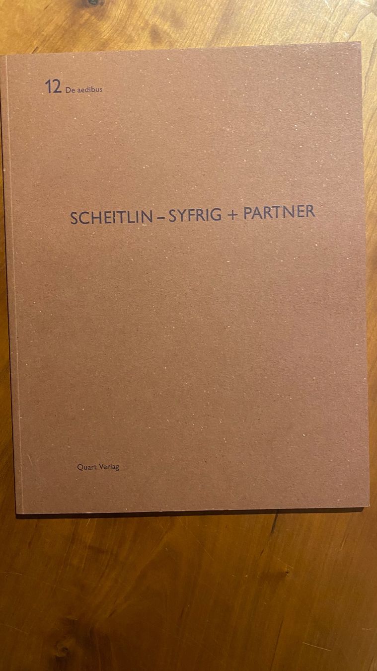 Libri: Scheitlin-Syfrig Architekten Quart Verlag 84 de aedibus – Usato da Bern venduto da Ensadinado