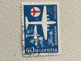 SwissAir Helvetia Briefmarke